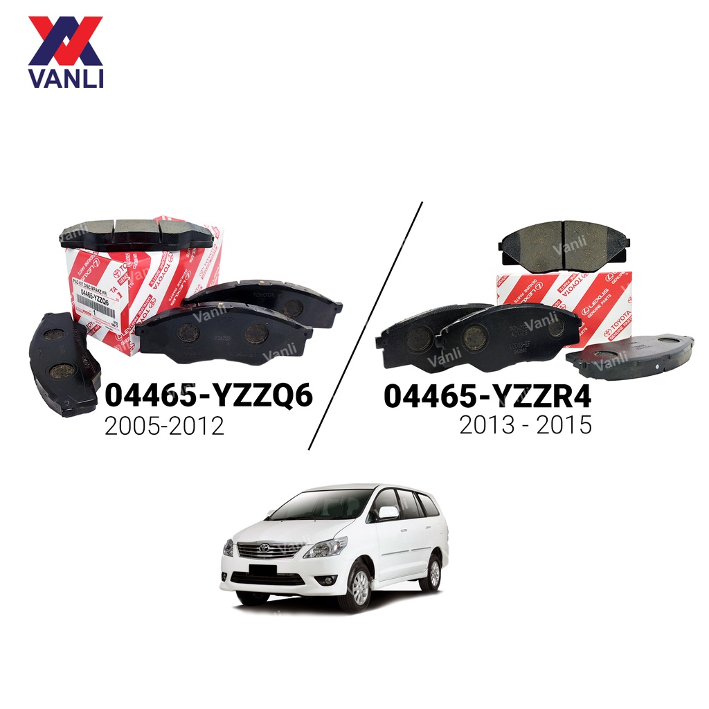 Toyota Front Brake Pads for Toyota Innova ( TGN40 ) 04465YZZQ6 (05