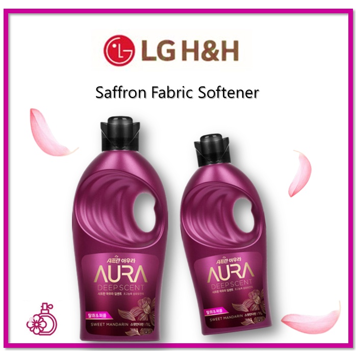 [LG H&H] Saffron Aura Deep scent sweet mandarin Fabric Softener 200ml