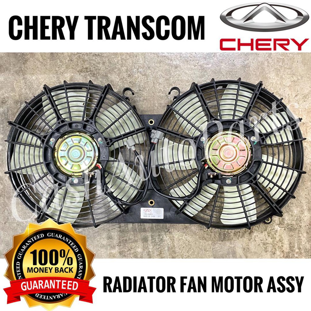 ORIGINAL CHERY TRANSCOM FAN RADIATOR MASTER / FAN MOTOR ASSY / RADIATOR ...