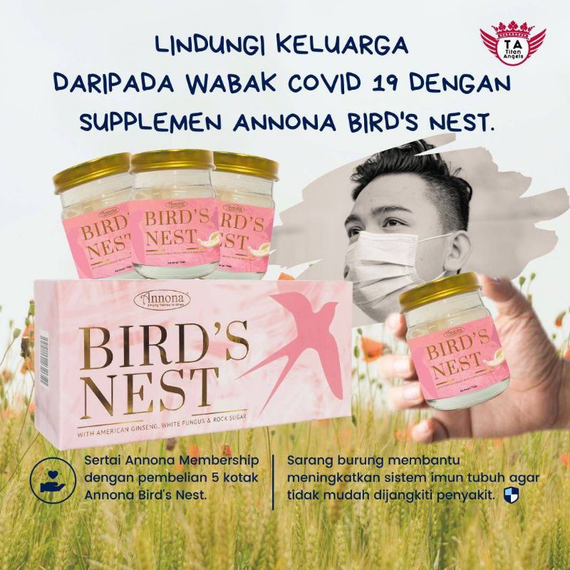Annona Bird's Nest (SarangBurungWalit) Shopee Malaysia