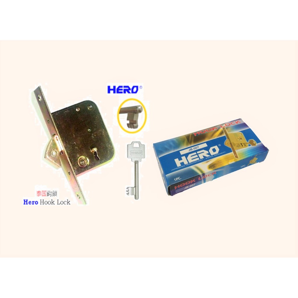 THAILAND HERO hook lock JB007 / grill lock / lock untuk pintu besi Shopee Malaysia