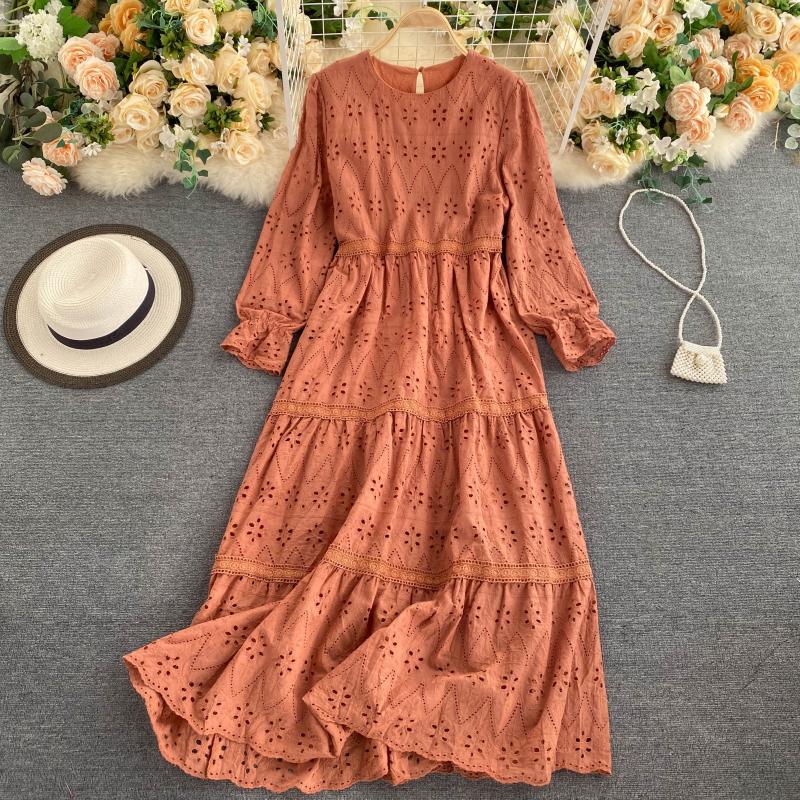 Long Sleeve Maxi Lace Dress