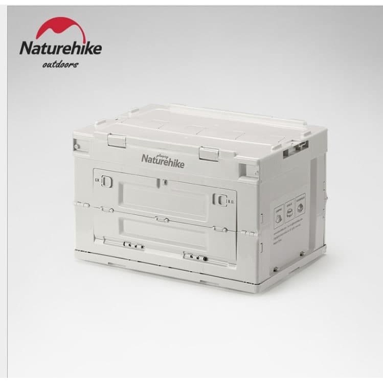 Naturehike NH20SJ036 (50L/80L) Camping Outdoor Folding Stackable Storage  Box Camping Box Foldable Camping Box