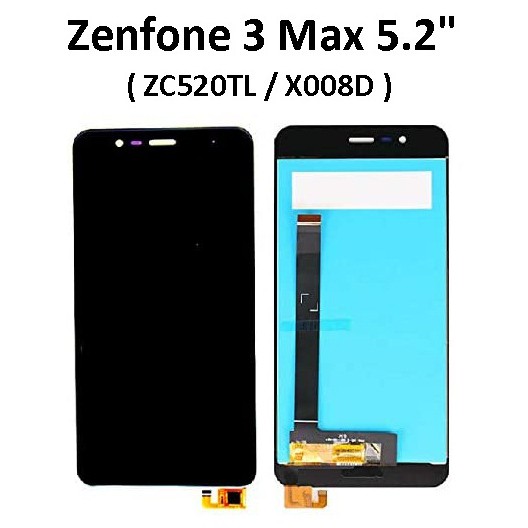 Asus Zenfone 3 Max 52 Zc520tl X008d Lcd Display Touch Screen Digitizer Glass Fullset 8526