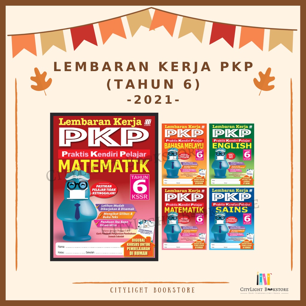 Citylight Buku Latihan Lembaran Kerja Praktis Kendiri Pelajar Pkp Tahun 6 2021 Shopee 