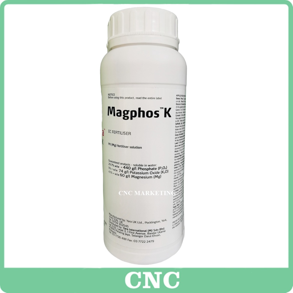 1L YaraVita Magphos K PK Fertiliser Solution Yara Vita Baja Foliar ...
