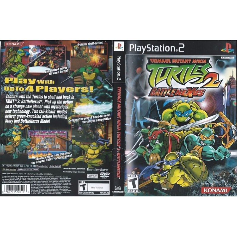 PS2 CD GAMES (Teenage Mutant Ninja Turtles 2: Battle Nexus)