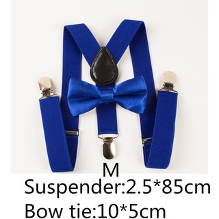 READY STOCK Parents-kids Suspenders+Bow ties Sets For wedding 5