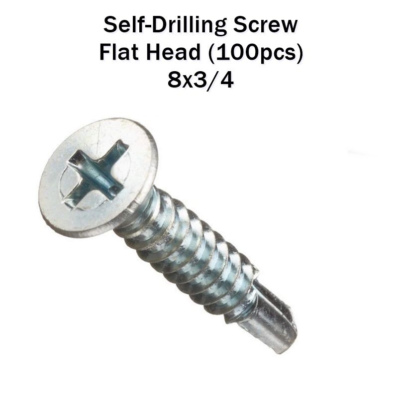 Self Drilling Screw Pan Head/Flat Head. 3/4 Self Drilling Screw for