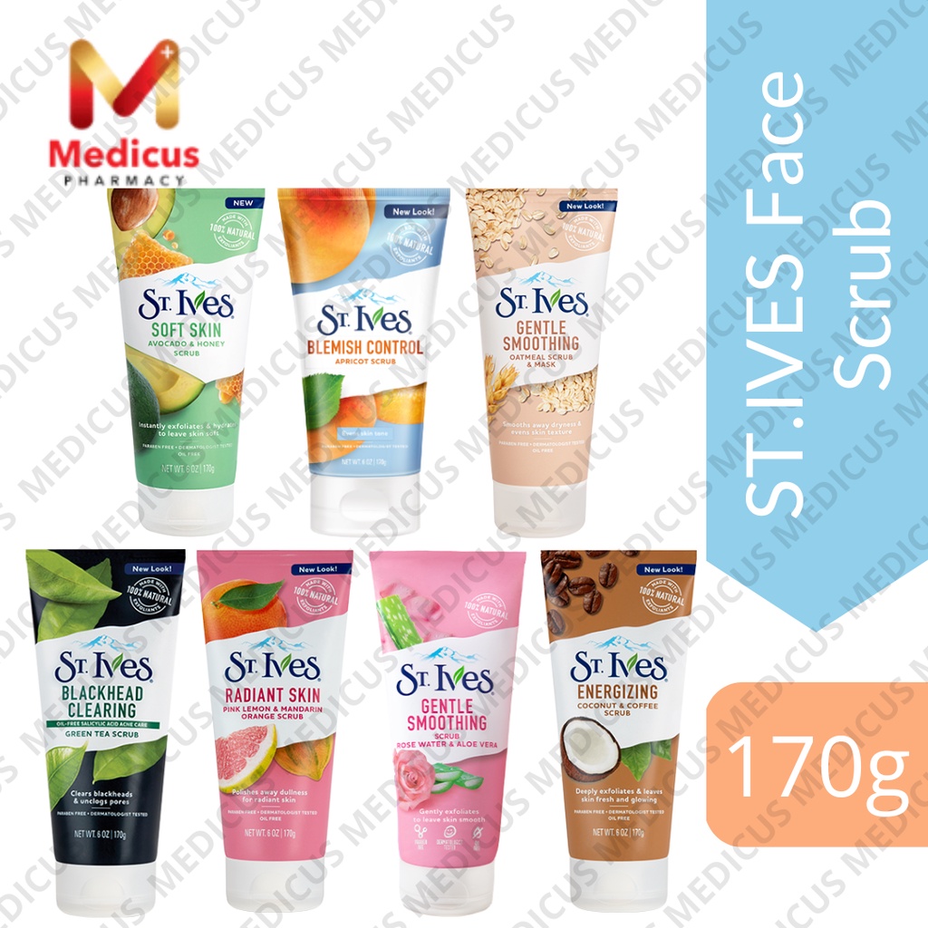 ST. Ives Facial Scrub 170g (Mfg2020/2021) Shopee Malaysia