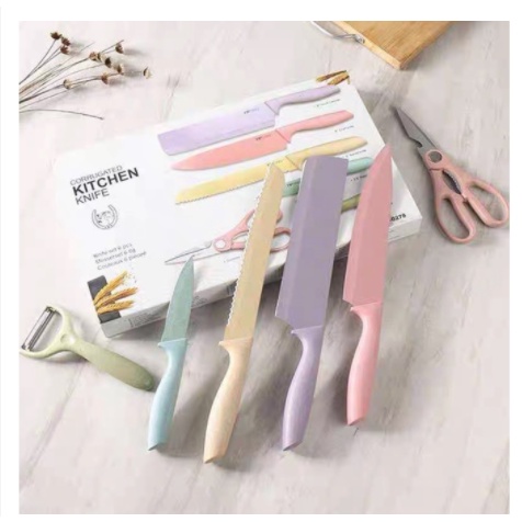 1 Set Ceramic Kitchen Knife Set Pisau Seramik Dapur Pisau Tajam Pisau 