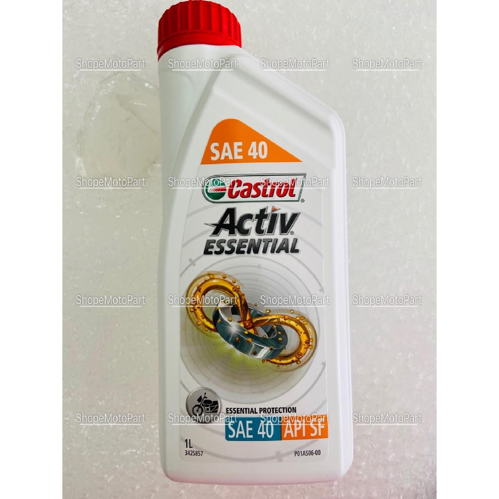 Castrol 4t Activ Essential Sae 40 Grade 100 Original Ori 1l 1litre