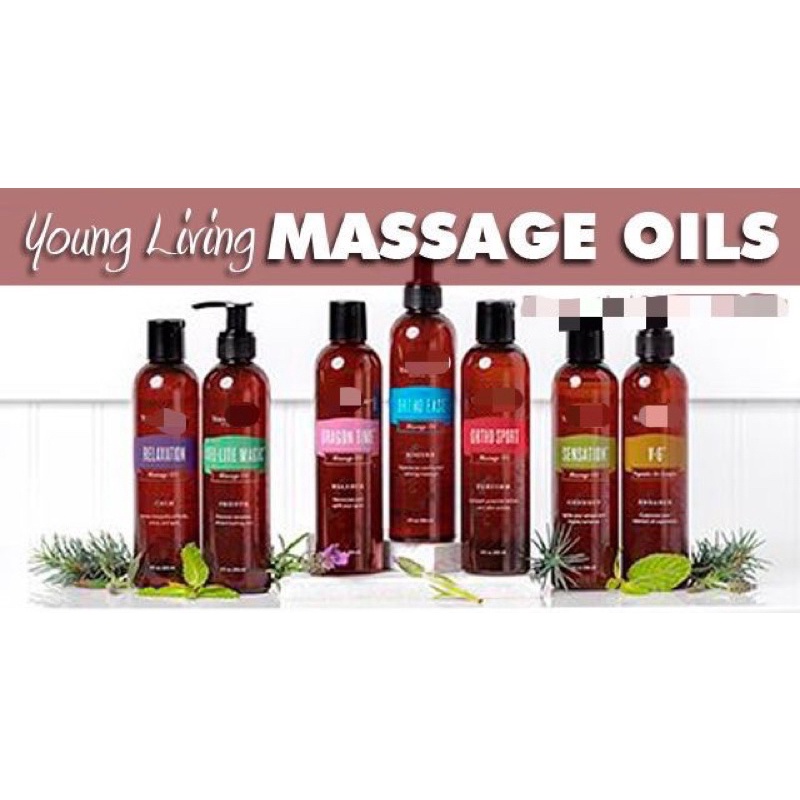 YoungLivings Massage Oil 236ml (V6, Body Ease , CelLite Magic