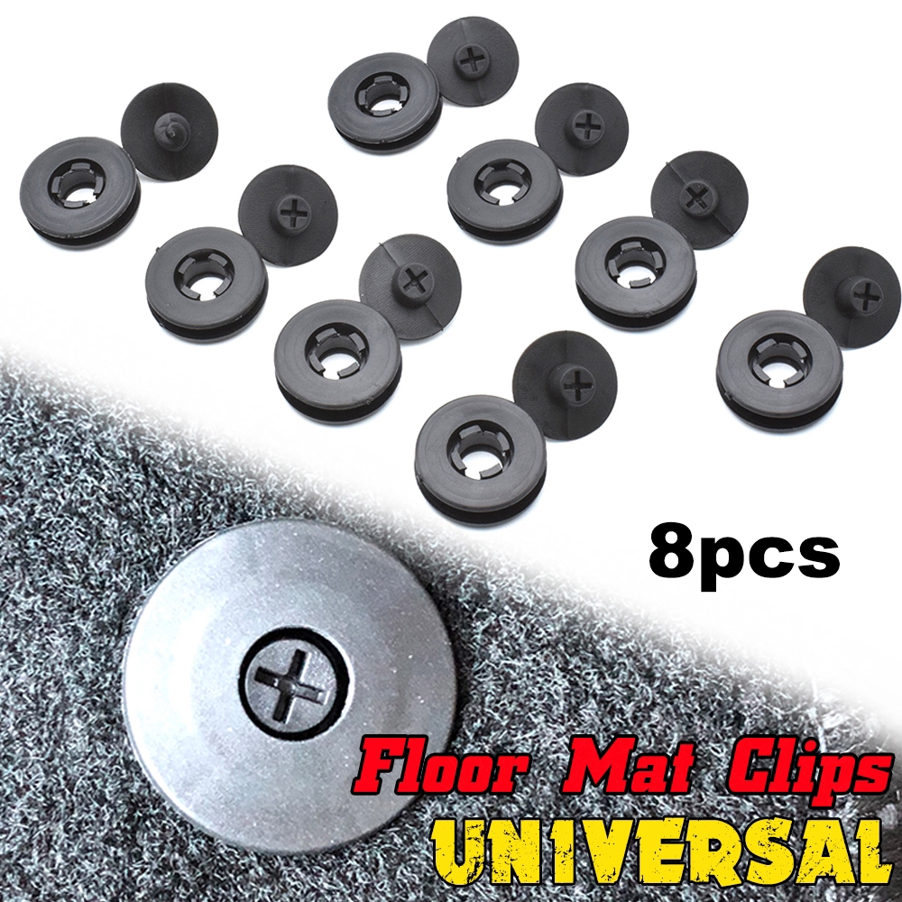 8Pcs Universal Car Floor Mat Clips Carpet Grips Retainer Retention