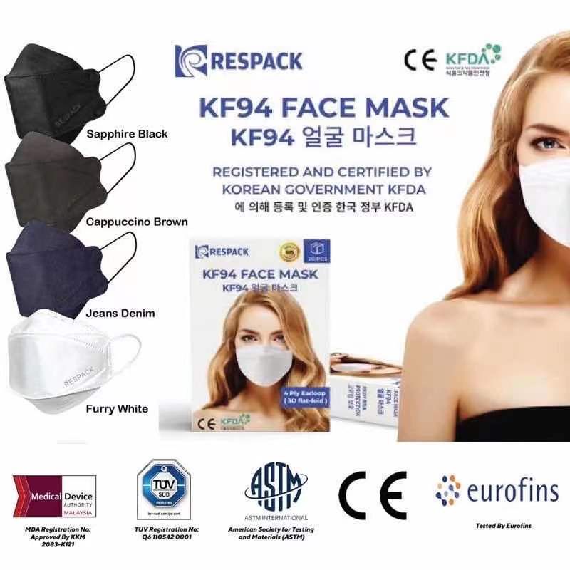 Respack KF94 Medical 4ply Face Mask (20pcs); KKM approved Shopee Malaysia