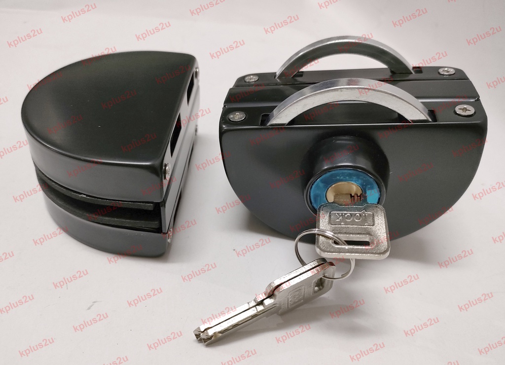 Glass Door Lock Circle Shape Crescent Shape Tempered Glass Door Lock ...