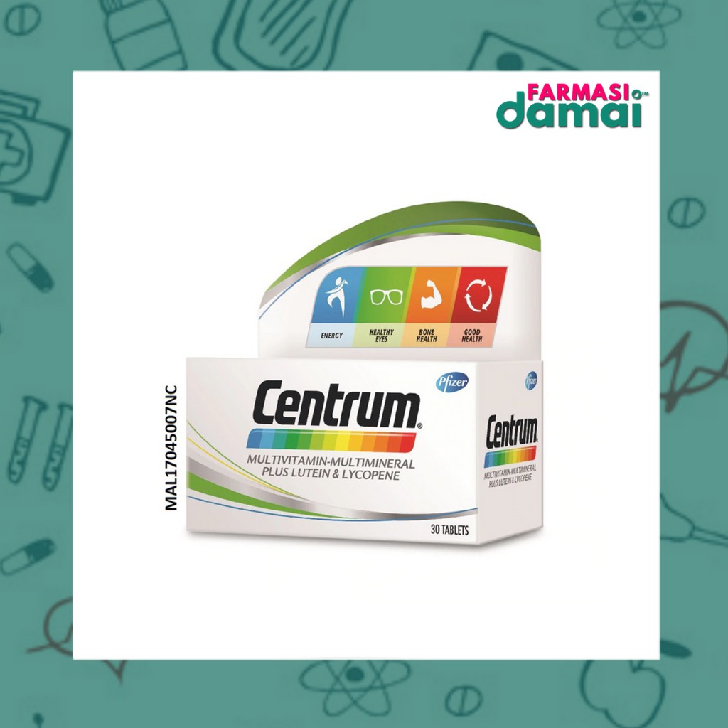 CENTRUM MULTIVITAMIN TABLET 30S (EXP DATE: 06/2025) | Shopee Malaysia