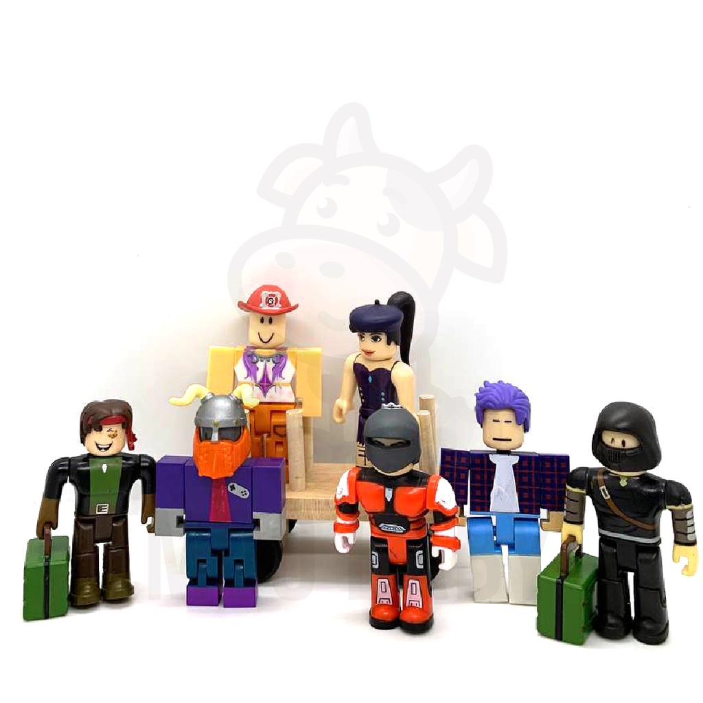 ⭐Moo Baby Roblox Toy Figure Roblox Cake Topper Mainan Roblox Murah ...