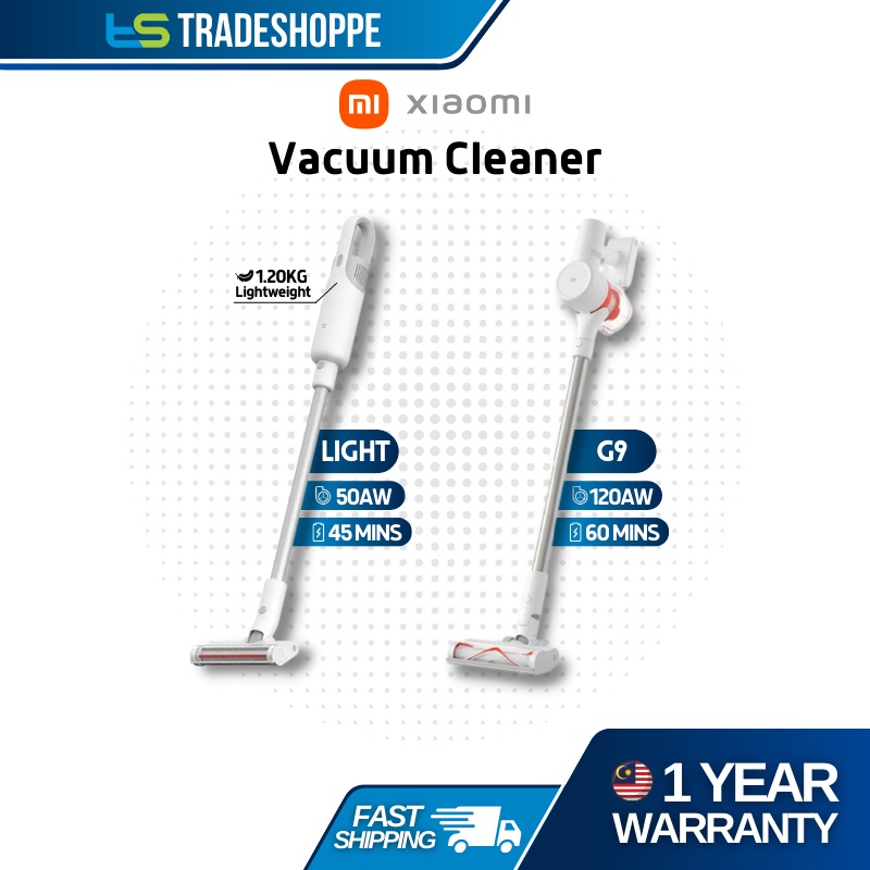 Xiaomi Mi Vacuum Cleaner G9 20kPA/Light Cordless Wireless 17kPA Strong Suction Ultra long usage