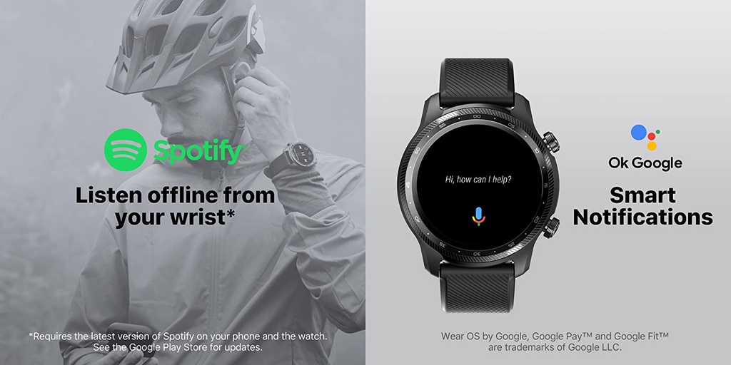 Ticwatch pro 3 online spotify offline