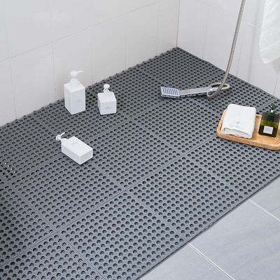 Non-slip Splicing Floor Mat Bathroom Toilet Mat Bath Rug Shower Pelapik ...