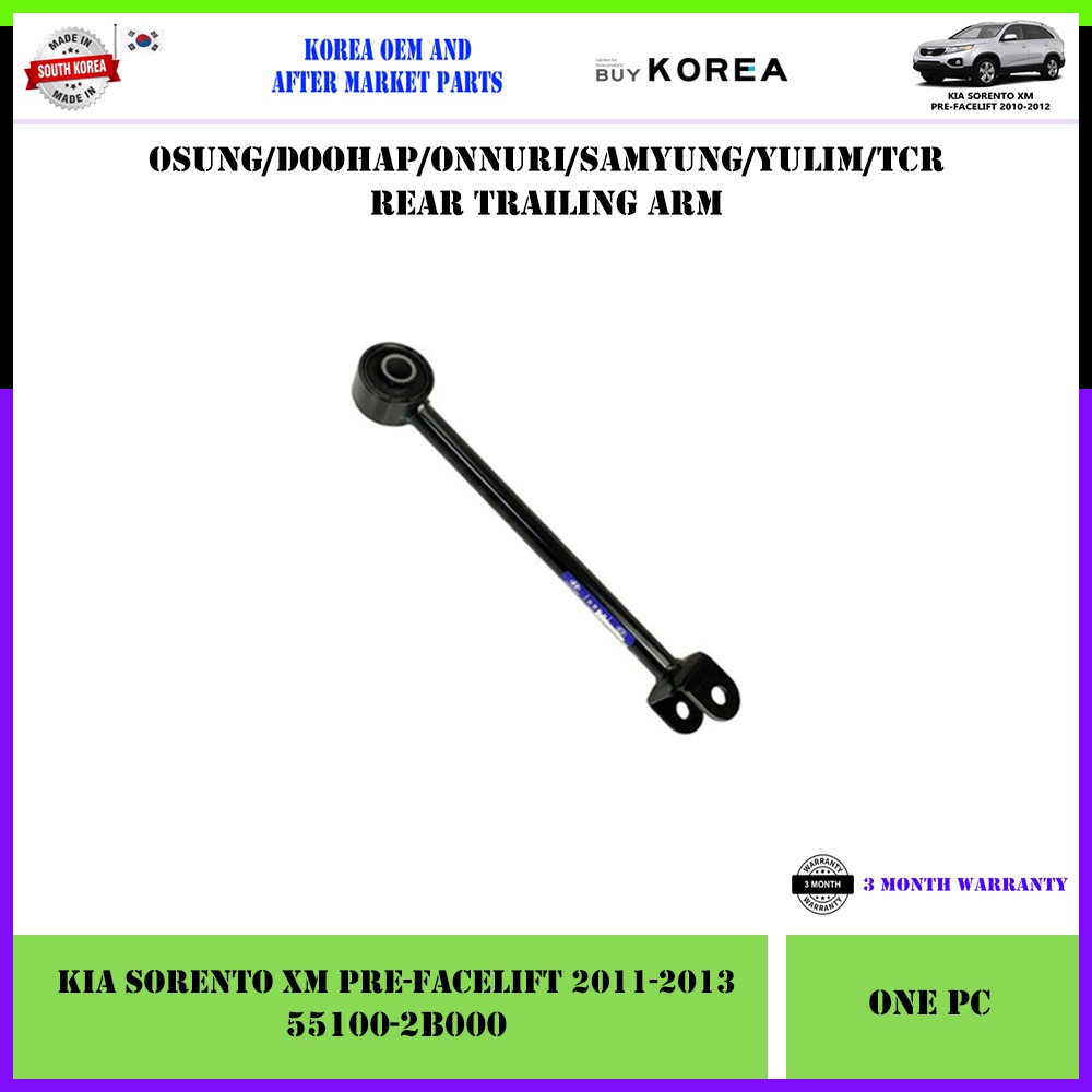 Kia Sorento XM PreFacelift 20112013 Rear Korea Aftermarket Trailing