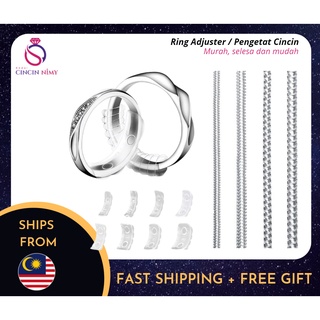 Ring Adjuster Invisible Transparent Spiral Cord Tension Pengetat Cincin