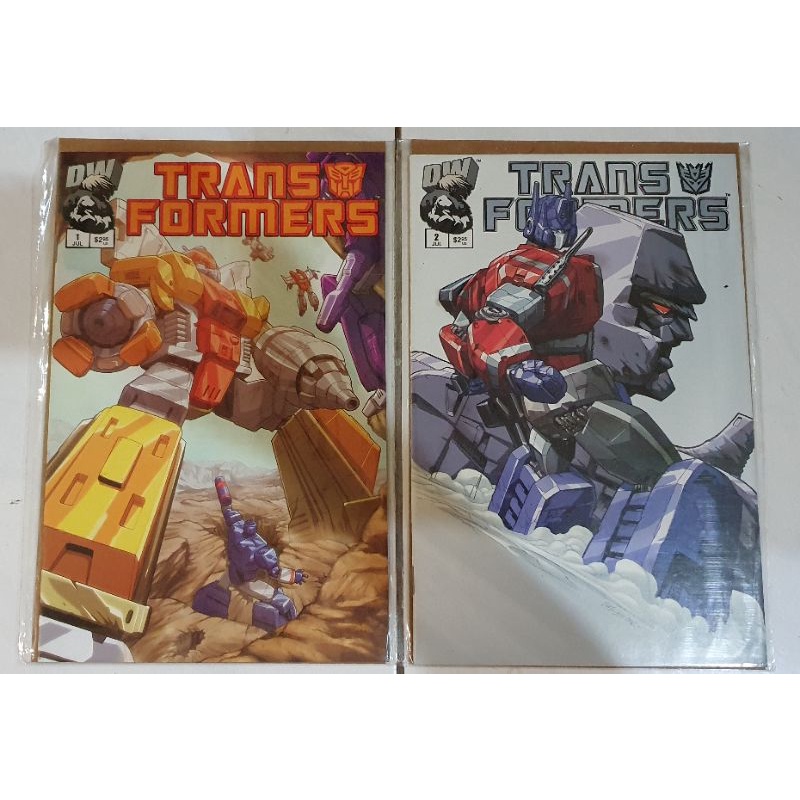 DW Transformers G1 comics issue 1 & 2 Shopee Malaysia