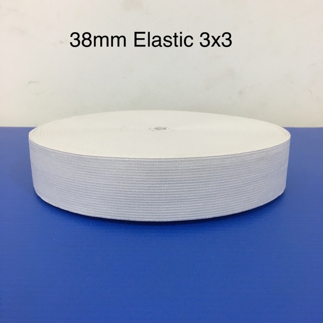 38mm Getah Lembut Putih / Elastic Soft White 3x3 36y | Shopee Malaysia