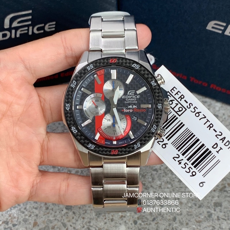 100% ORIGINAL CASIO EDIFICE EFR-S567TR-2A Scuderia Toro Rosso Limited  Edition