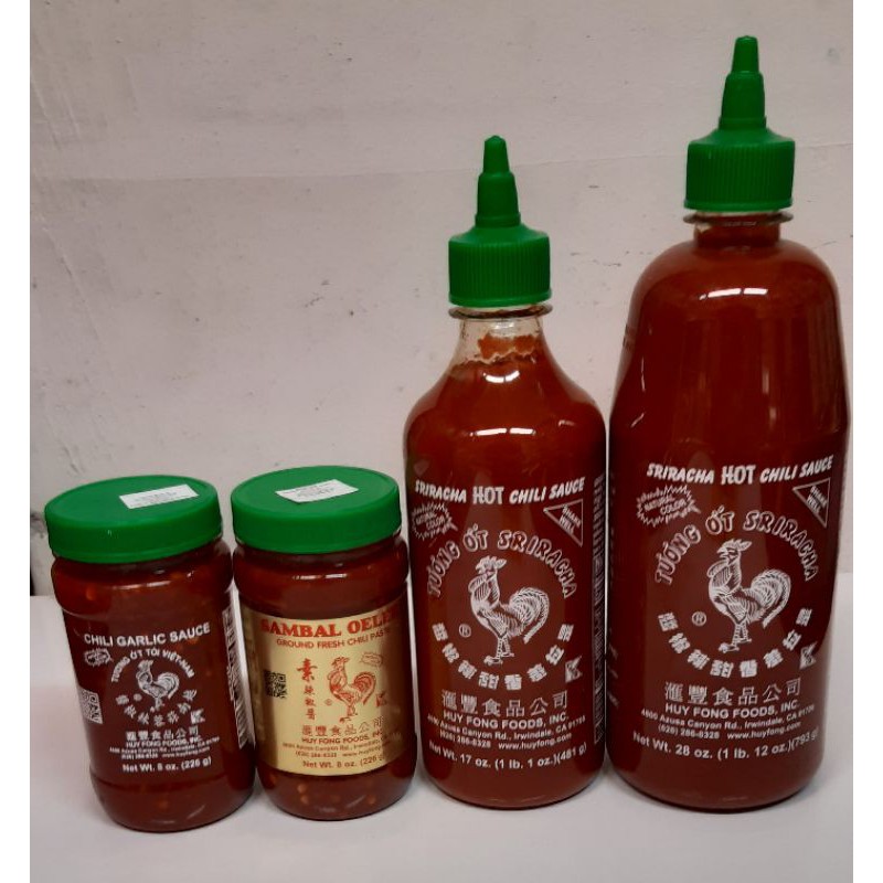 HUY FONG Sriracha Sambal Oelek Chili Garlic Sauce Shopee Malaysia