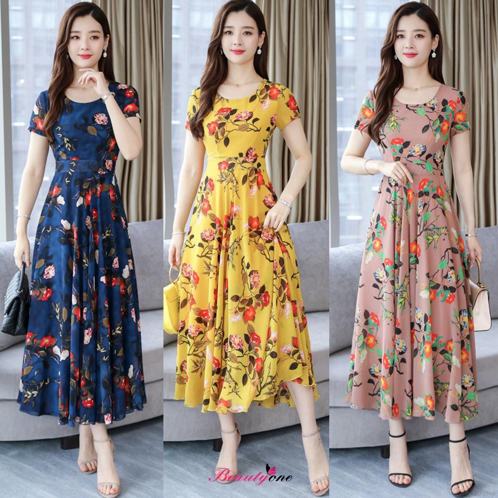 Floral dress for dinner best sale