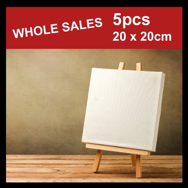 Blank Art Canvas for Oil Painting 20 x 20cm 5pcs Shopee Malaysia