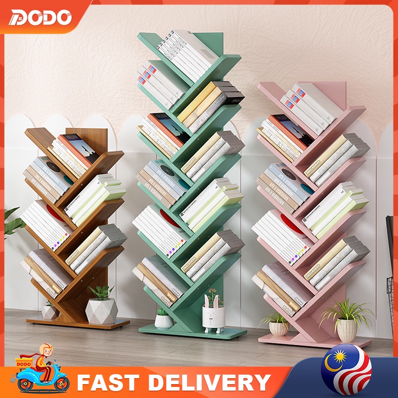 DO 【READY STOCK】3/5 Tier Wooden Multipurpose Rack Book Shelf Storage ...