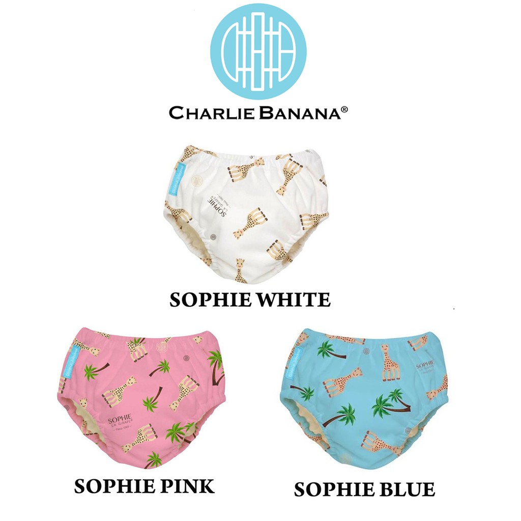 Charlie Banana 2 in 1 Swim Diaper/Training Pants Medium Malibu