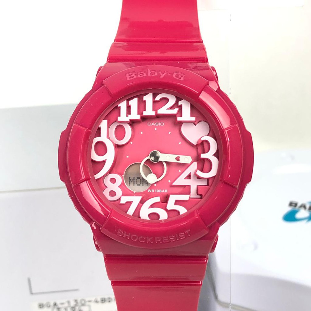 CASIO BABY-G Dual Illuminator PINK SERIES BGA-130-4B | Shopee Malaysia