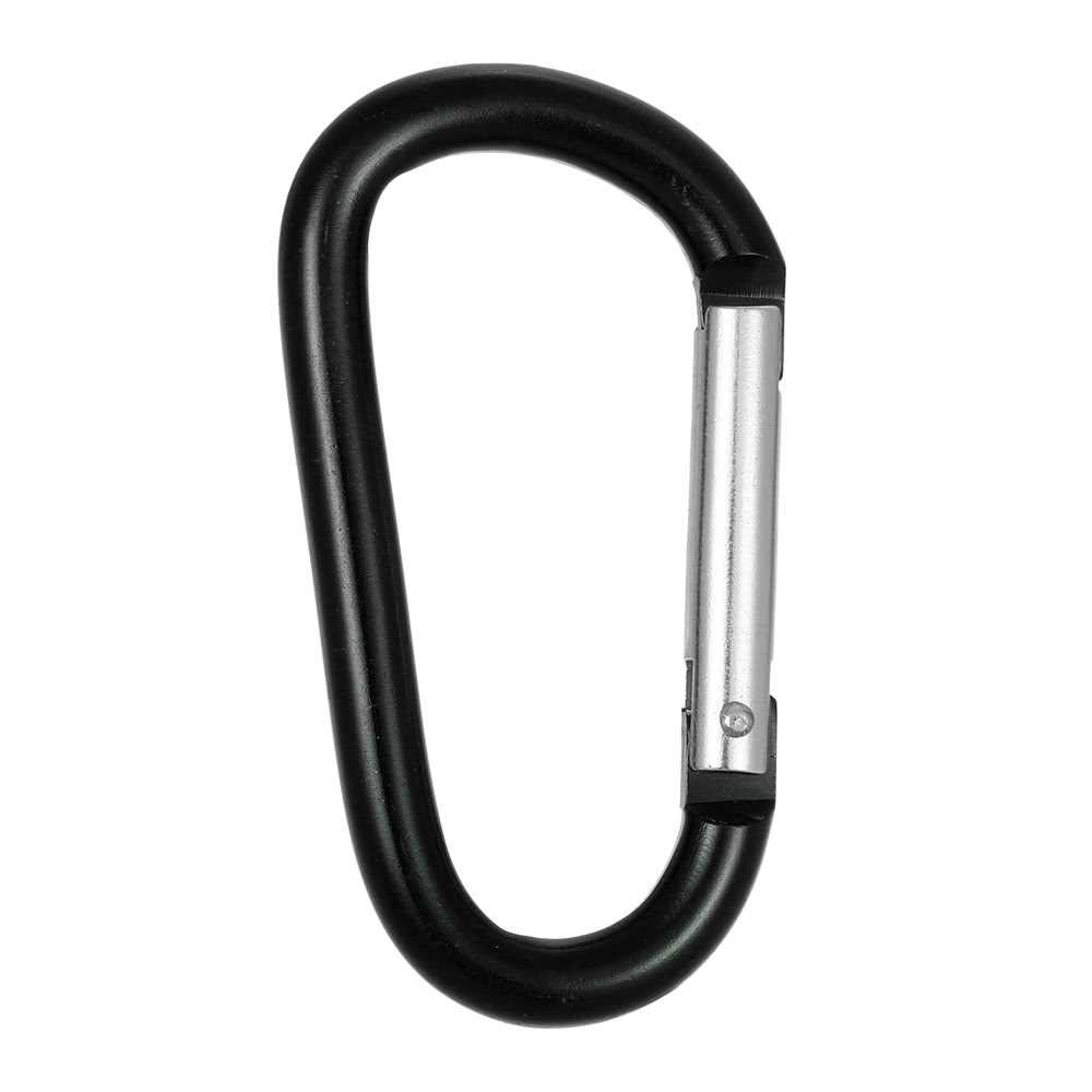 Lixada Pack of 6 Aluminum Carabiner Clip Dring Locking Carabiner Keychain Hook (black) Shopee