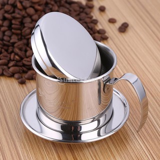 Stainless Steel Vietnamese Coffee Drip Filter Pot Set, Phin Filter,  Miniature Cups