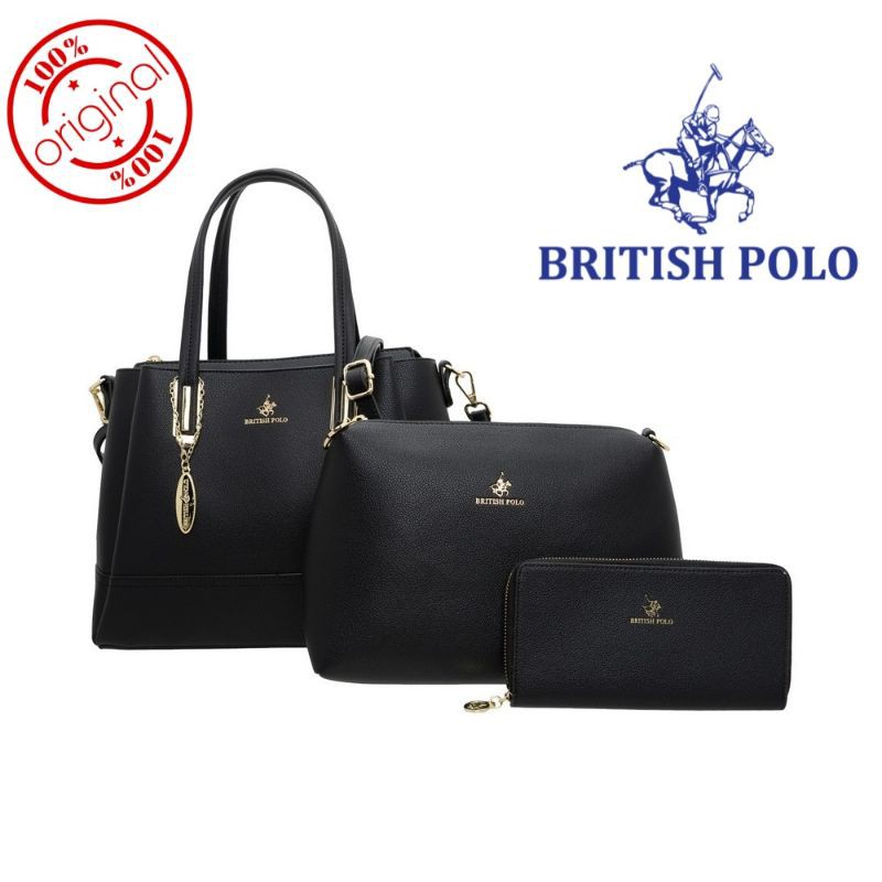 100% Authentic] British Polo Mona 3in1 Handbag Shopee Malaysia