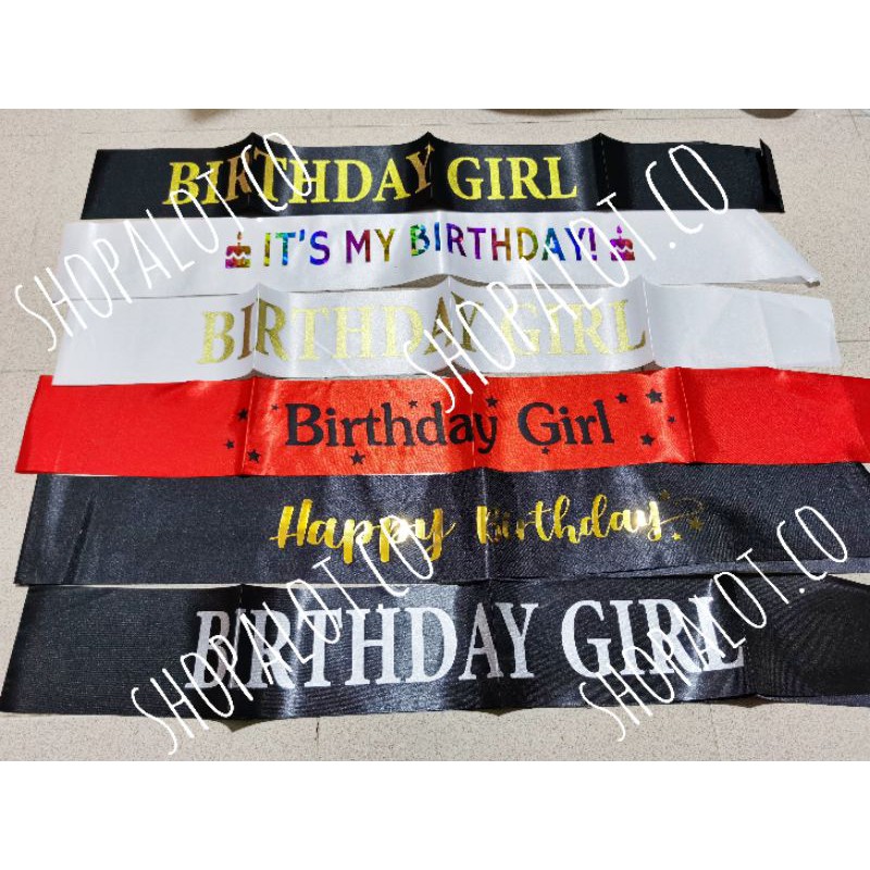 🇲🇾 Ready Stock 🇲🇾 Birthday Girl Sash Ribbon Party Surprise Princess ...