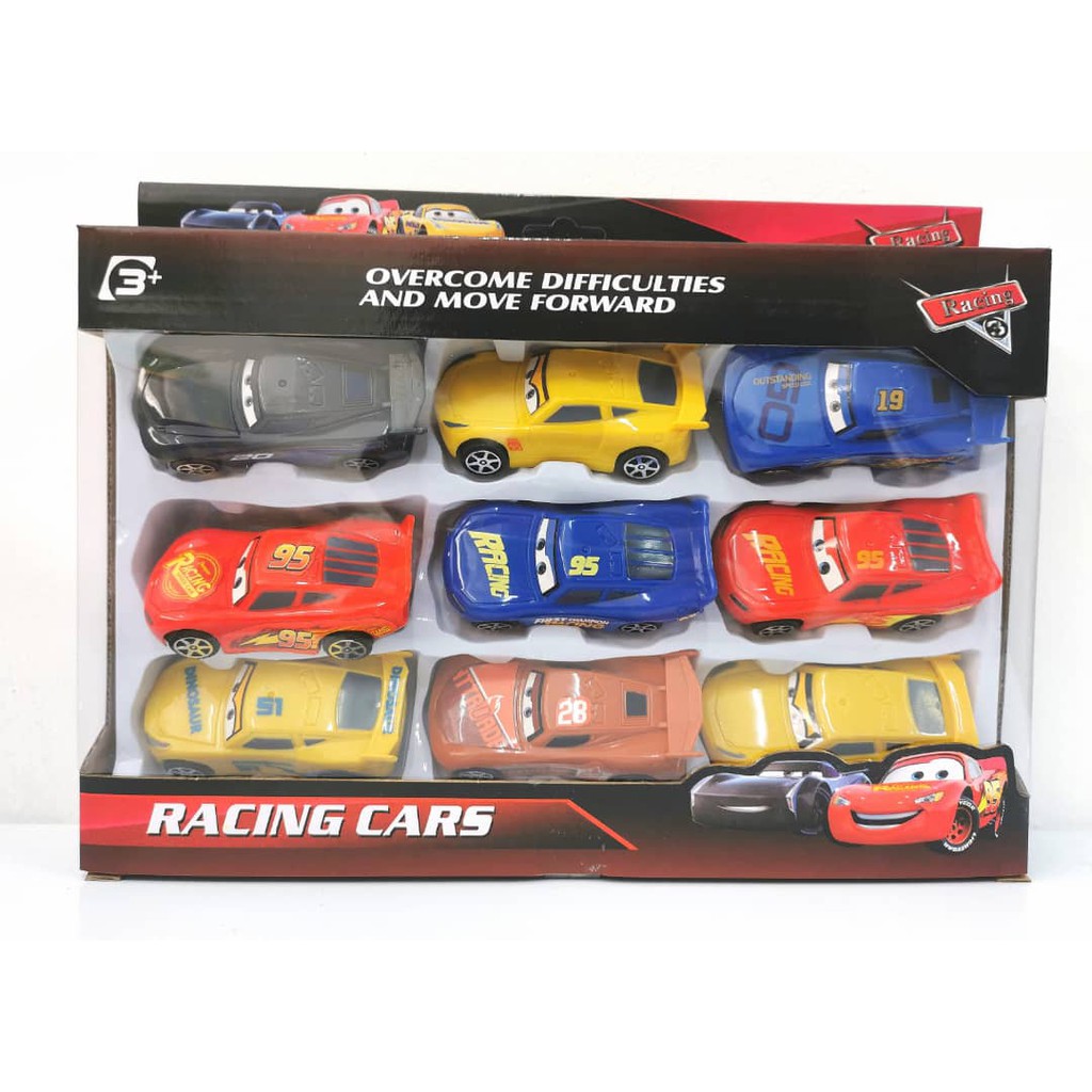 9Pcs set Disney Pixar Cars 3 Lightning McQueen | Shopee Malaysia