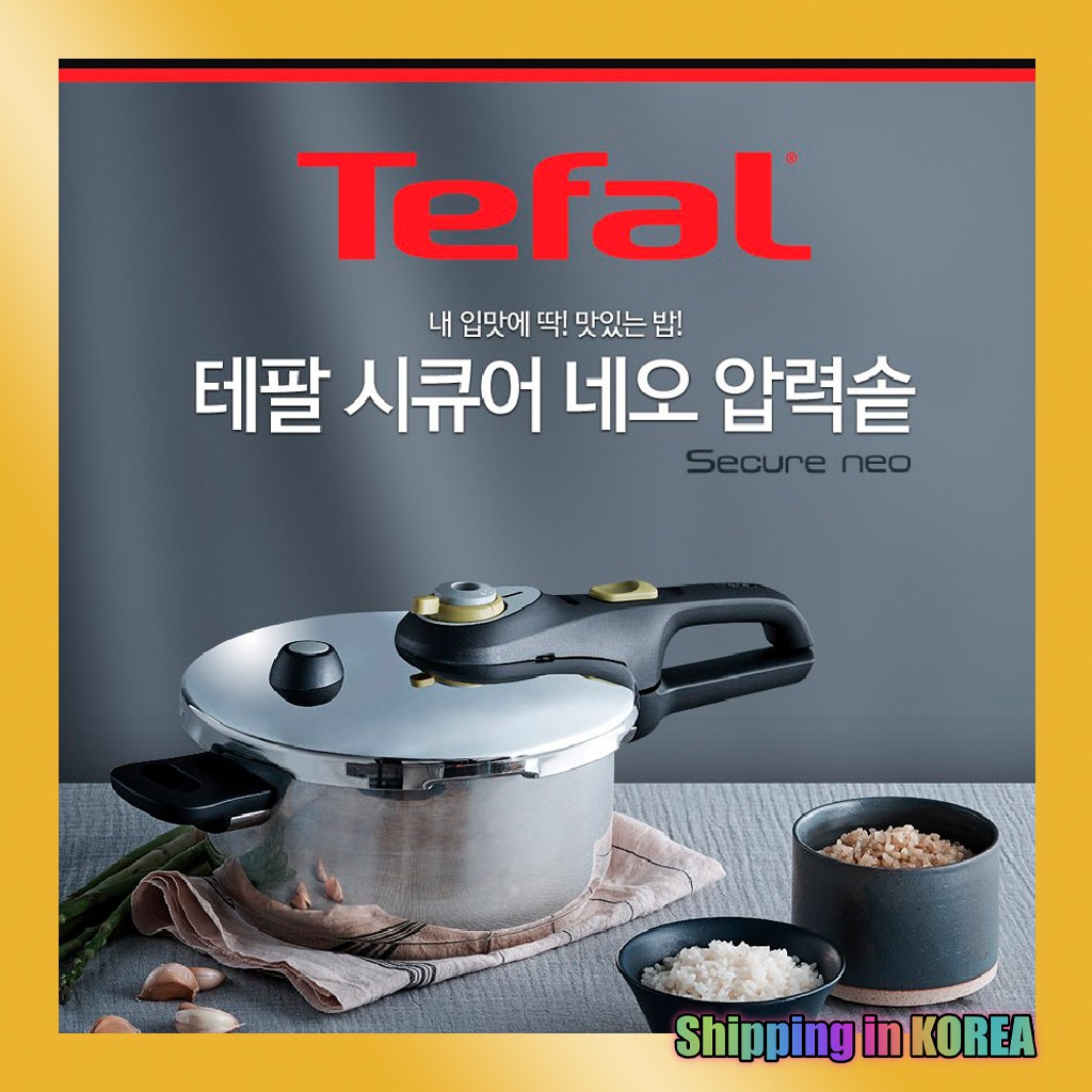 Tefal Secure Neo Stainless Steel Pressure Cooker 2L 3L 4L 6L