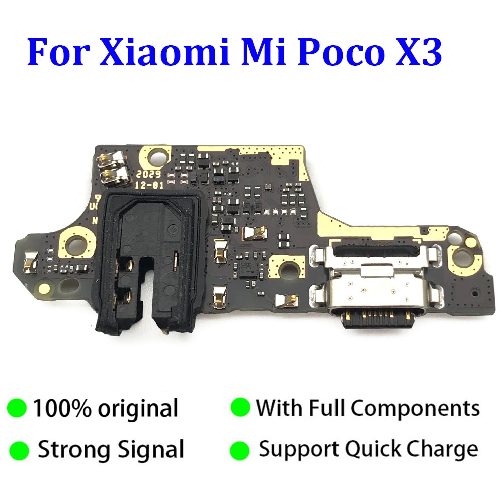 Original For Xiaomi Poco X3 NFC X3 Pro USB Charging Port Dock Jack  Connector Charge Board Charger board Flex Cable With Mic Microphone |  Shopee Malaysia