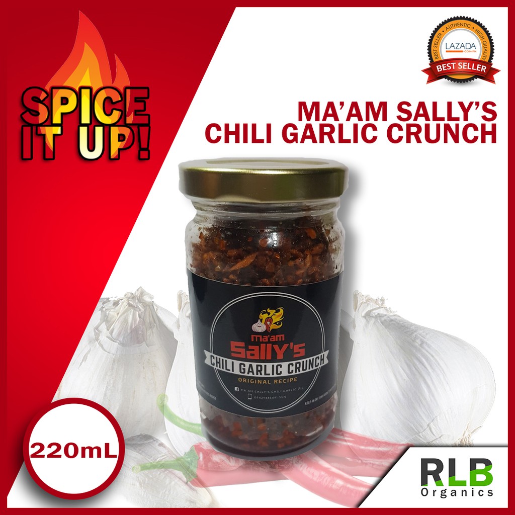Ma'am Sally's Chili Garlic Crunch 250 grams Crunchy Chili Garlic Recipe Shopee Malaysia