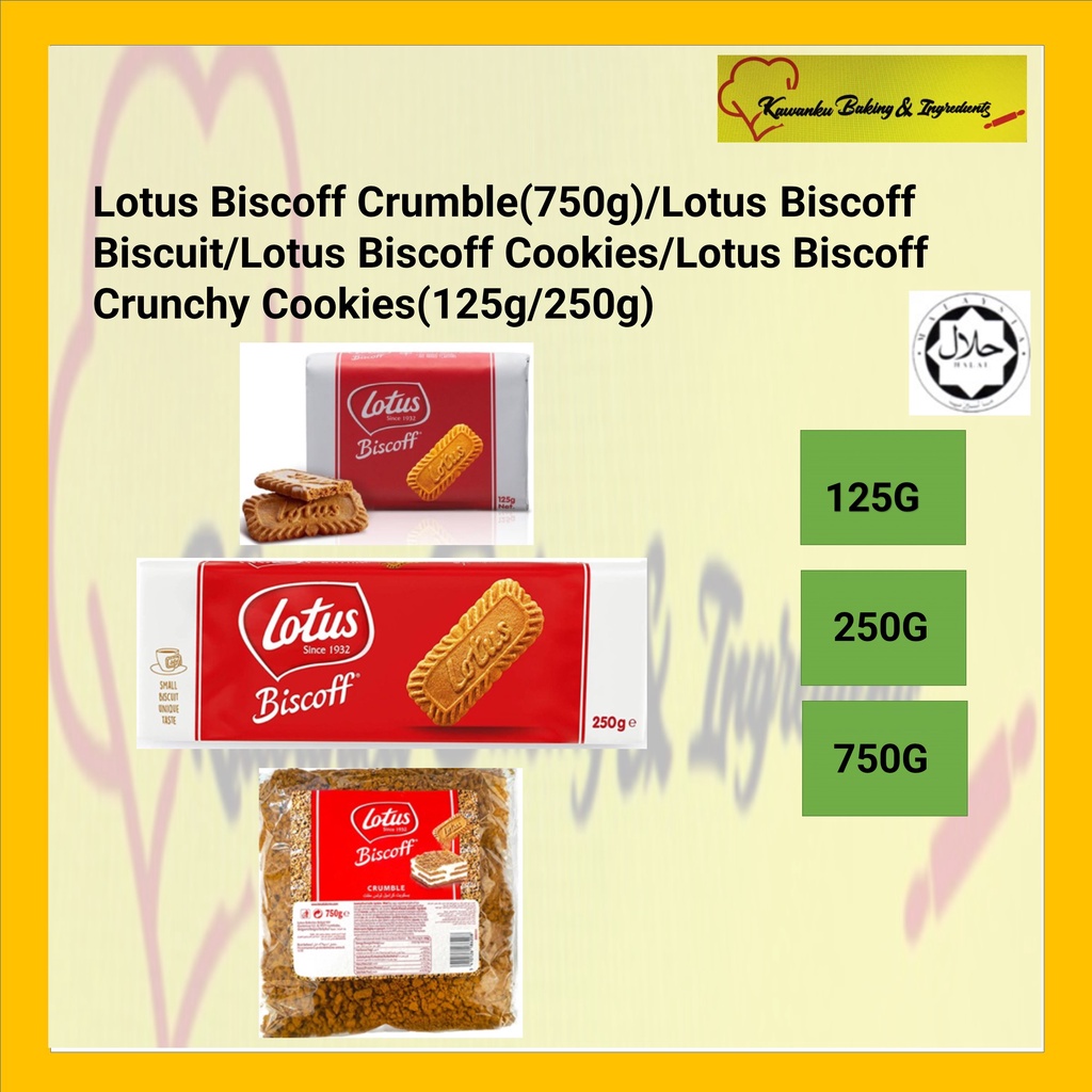 Lotus Biscoff Biscuit Crumb 750g for waffles, crepes and desserts