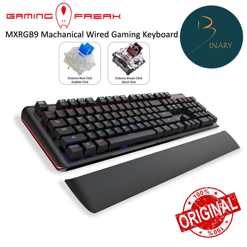AVF GAMING FREAK GK-MXRGB9 Blu/Bwn Switch MECHANICAL GAMING KEYBOARD ...