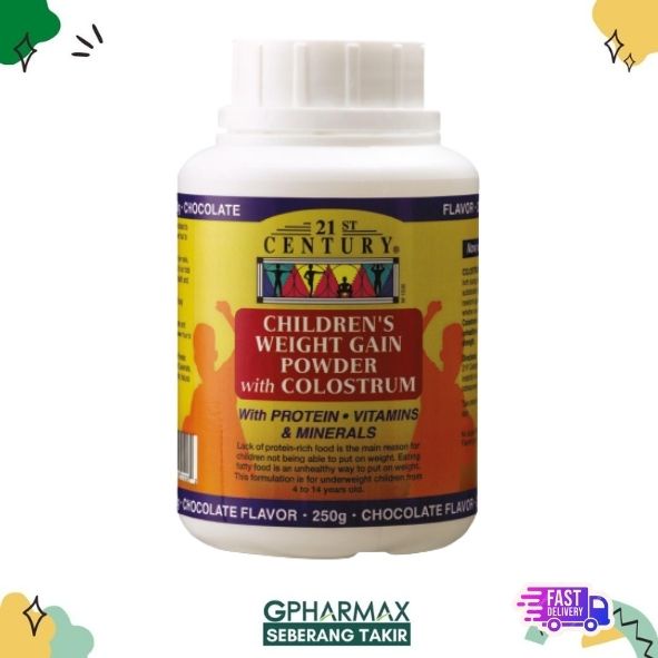 21ST CENTURY CHILDREN WEIGHT GAIN POWDER WITH COLOSTRUM 250G | Shopee ...