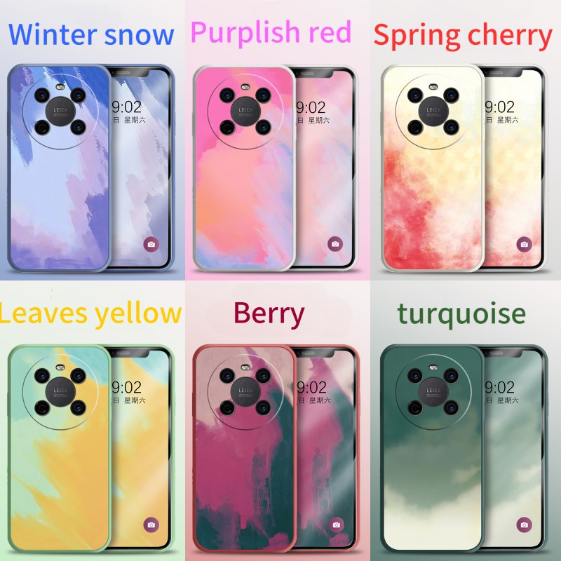 Watercolor Square Huawei Nova 7i 7SE 5T P30P20 Y92019 Prime2019 Honor ...