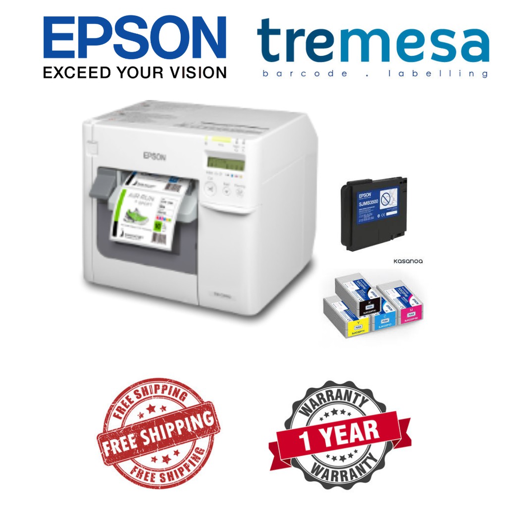 Epson Inkjet Colorworks C3510 On Demand Color Label Printer Shopee Malaysia 4309