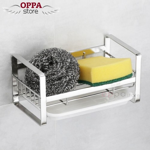 OS Kitchen Rack 304 Stainless Steel Sink Dish Drainer Sponge Holder ...